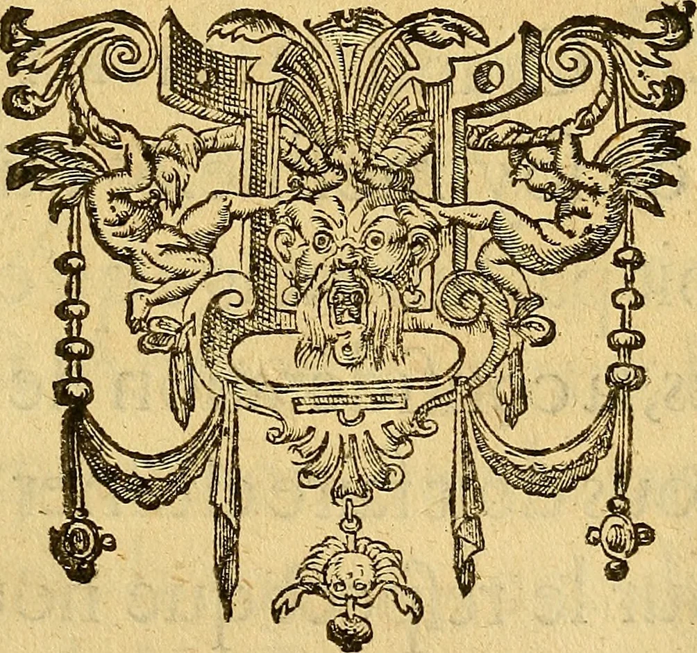 An illustration from Le camp de la place royalle, ov Relation de ce qvi s'y est passé les cinquiesme, sixiesme, & septiesme iour d'auril, mil six cens douze, pour la publication des mariages du Roy, & de Madame, auec l'lnfante, & le Prince d'Espagne .., 1612, leaf 32
