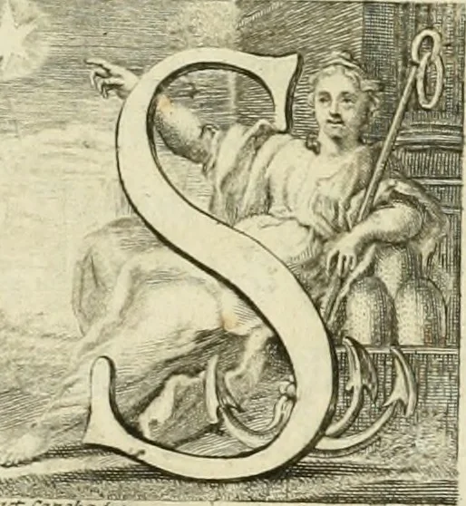 An illustration from L'eccellenza delle tre nobili, e belle arti, pittura, scultura, e architettura : dimostrata nel Campidoglio dall'insigne Accademia di San Luca, nella quale doveva risiedere come principe il sig. cav. Cammillo Rusconi ed in sua mancanza risiederono il sig. cav. Ant. Valerj, ed il sig. Gio. Paolo Melchiori, consiglieri l'anno M.DCCXXVIII .., 1729, leaf 12