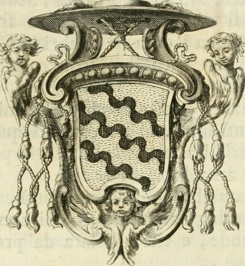 An illustration from L'eccellenza delle tre nobili, e belle arti, pittura, scultura, e architettura : dimostrata nel Campidoglio dall'insigne Accademia di San Luca, nella quale doveva risiedere come principe il sig. cav. Cammillo Rusconi ed in sua mancanza risiederono il sig. cav. Ant. Valerj, ed il sig. Gio. Paolo Melchiori, consiglieri l'anno M.DCCXXVIII .., 1729, leaf 20