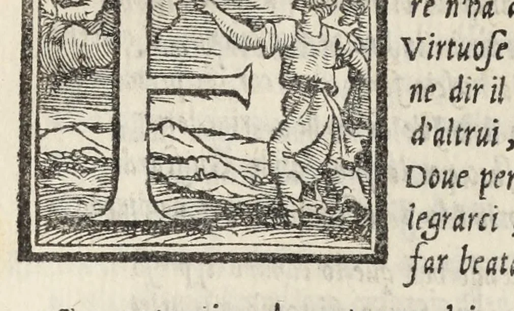 An illustration from Le cento novelle da messer Vincenzo Brugiantino, dette in ottava rima, 1554, leaf 200