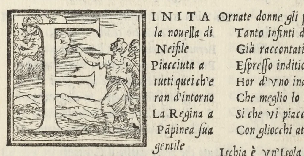 An illustration from Le cento novelle da messer Vincenzo Brugiantino, dette in ottava rima, 1554, leaf 278