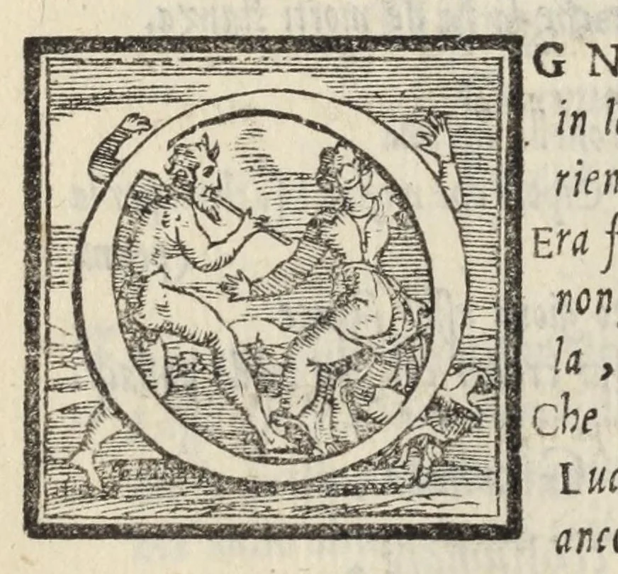 An illustration from Le cento novelle da messer Vincenzo Brugiantino, dette in ottava rima, 1554, leaf 336