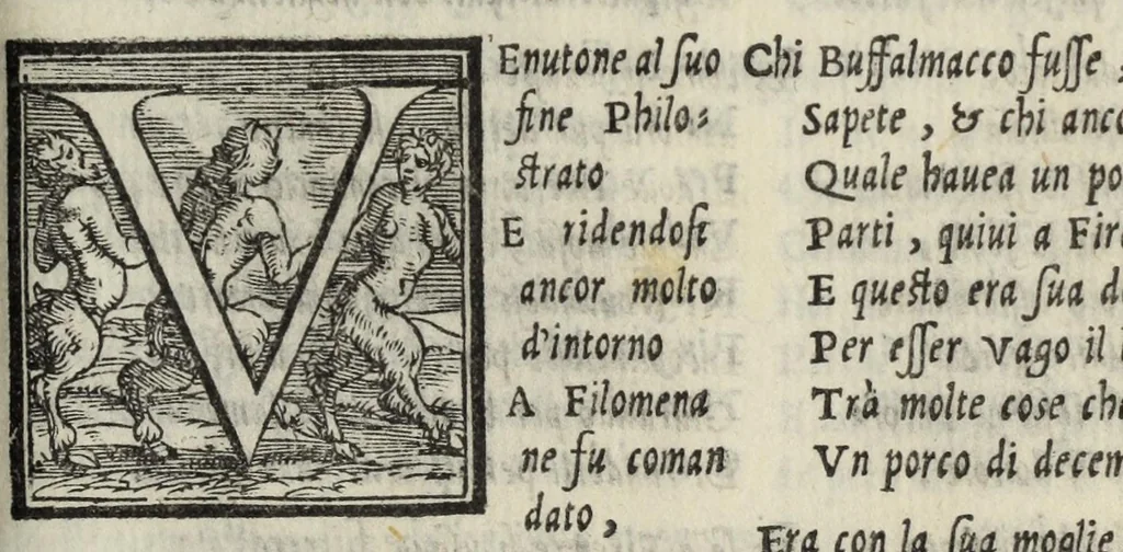 An illustration from Le cento novelle da messer Vincenzo Brugiantino, dette in ottava rima, 1554, leaf 407