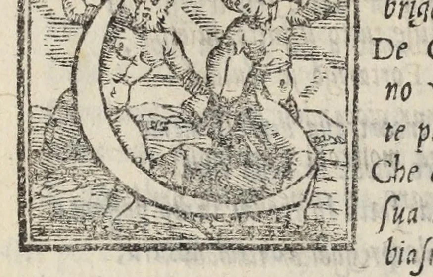 An illustration from Le cento novelle da messer Vincenzo Brugiantino, dette in ottava rima, 1554, leaf 468