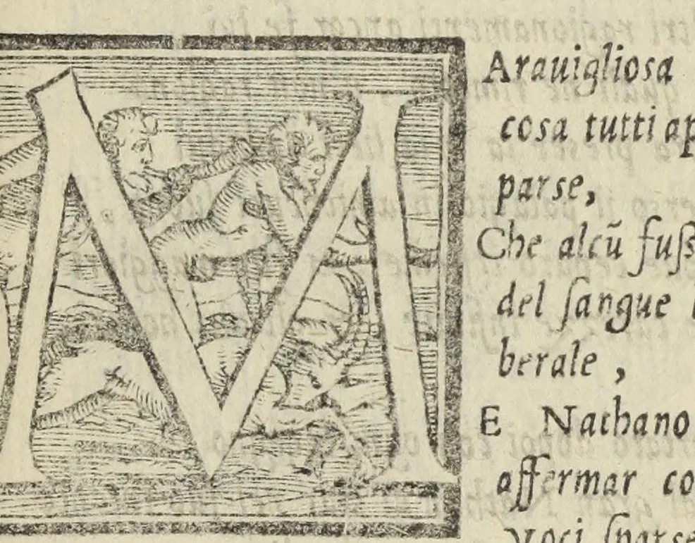 An illustration from Le cento novelle da messer Vincenzo Brugiantino, dette in ottava rima, 1554, leaf 509
