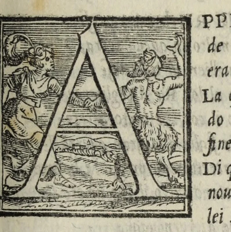 An illustration from Le cento novelle da messer Vincenzo Brugiantino, dette in ottava rima, 1554, leaf 71