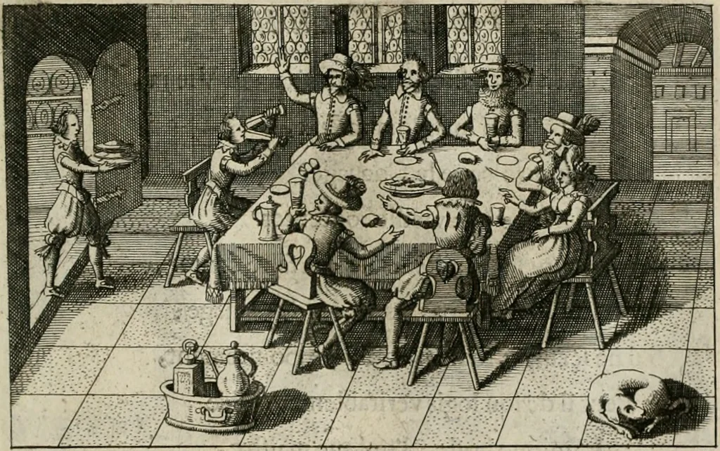 An illustration from Le Centre de l'amour : decouvert soubs divers emblesmes galans et facetieux, 1680, leaf 104