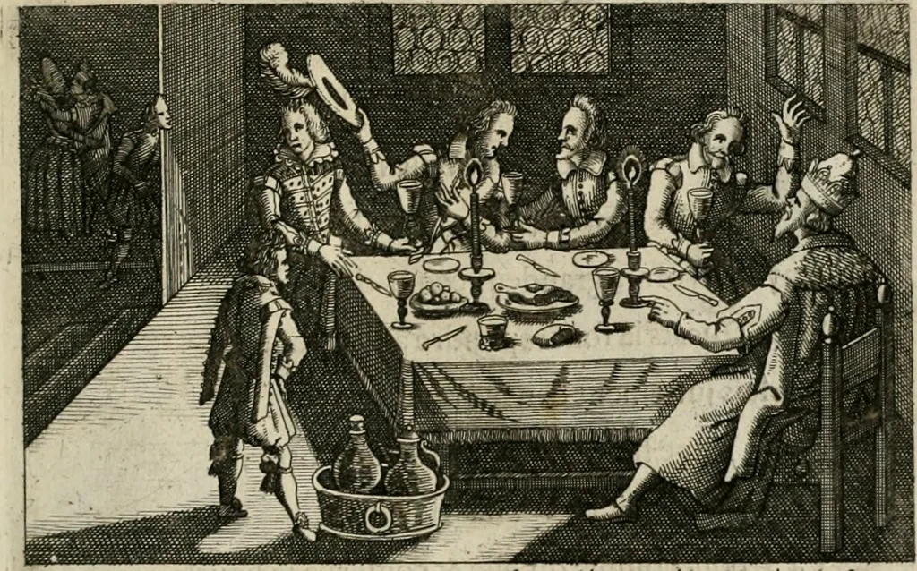 An illustration from Le Centre de l'amour : decouvert soubs divers emblesmes galans et facetieux, 1680, leaf 106