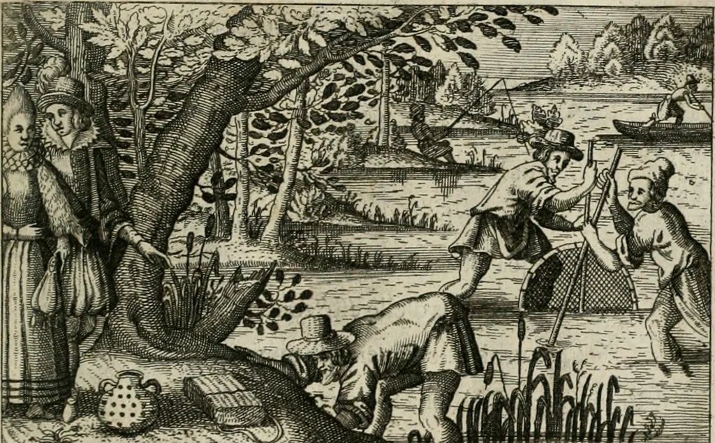 An illustration from Le Centre de l'amour : decouvert soubs divers emblesmes galans et facetieux, 1680, leaf 122