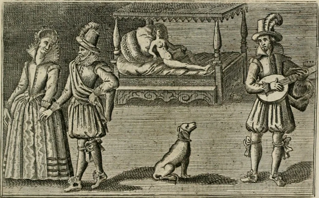 An illustration from Le Centre de l'amour : decouvert soubs divers emblesmes galans et facetieux, 1680, leaf 134