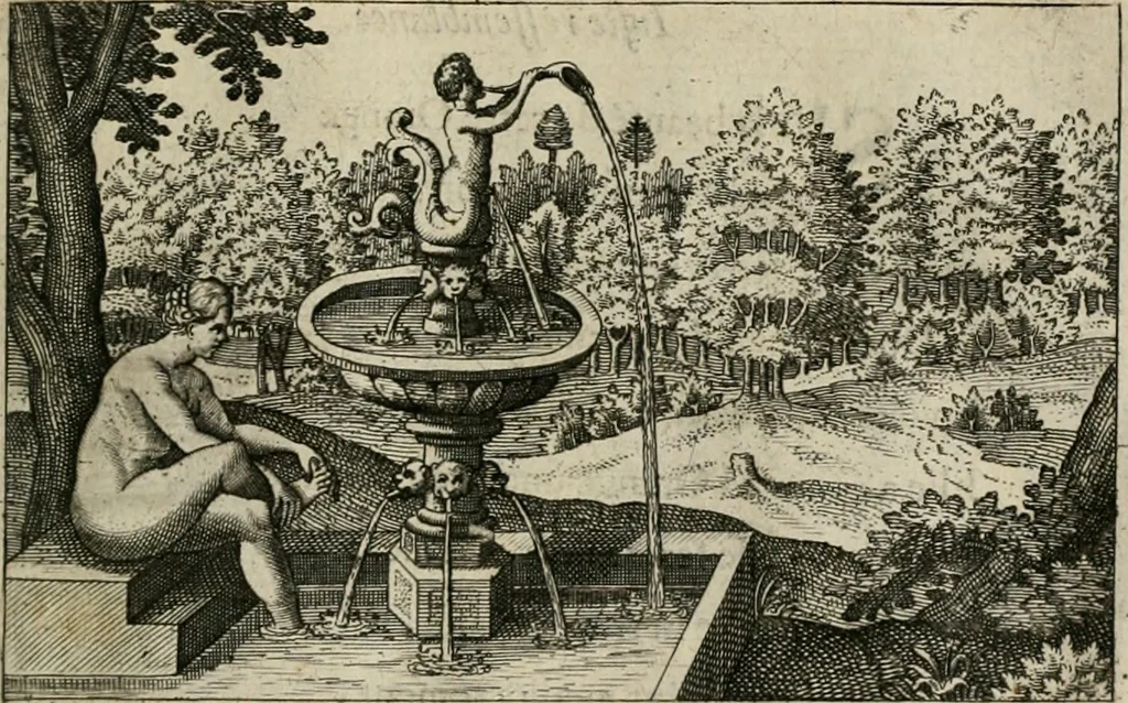 An illustration from Le Centre de l'amour : decouvert soubs divers emblesmes galans et facetieux, 1680, leaf 154