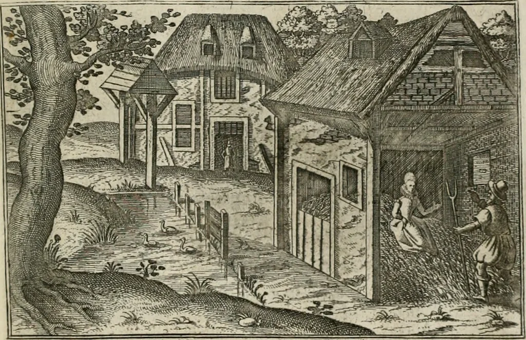 An illustration from Le Centre de l'amour : decouvert soubs divers emblesmes galans et facetieux, 1680, leaf 160