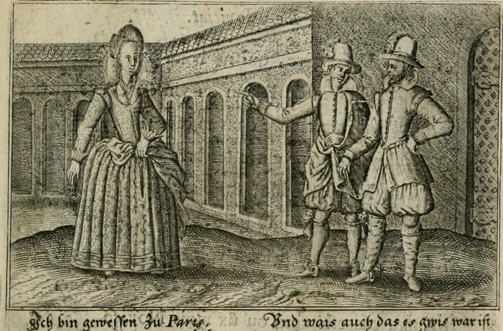 An illustration from Le Centre de l'amour : decouvert soubs divers emblesmes galans et facetieux, 1680, leaf 168