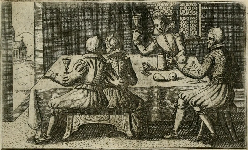 An illustration from Le Centre de l'amour : decouvert soubs divers emblesmes galans et facetieux, 1680, leaf 170