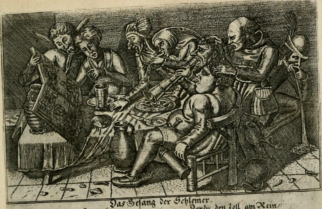 An illustration from Le Centre de l'amour : decouvert soubs divers emblesmes galans et facetieux, 1680, leaf 174