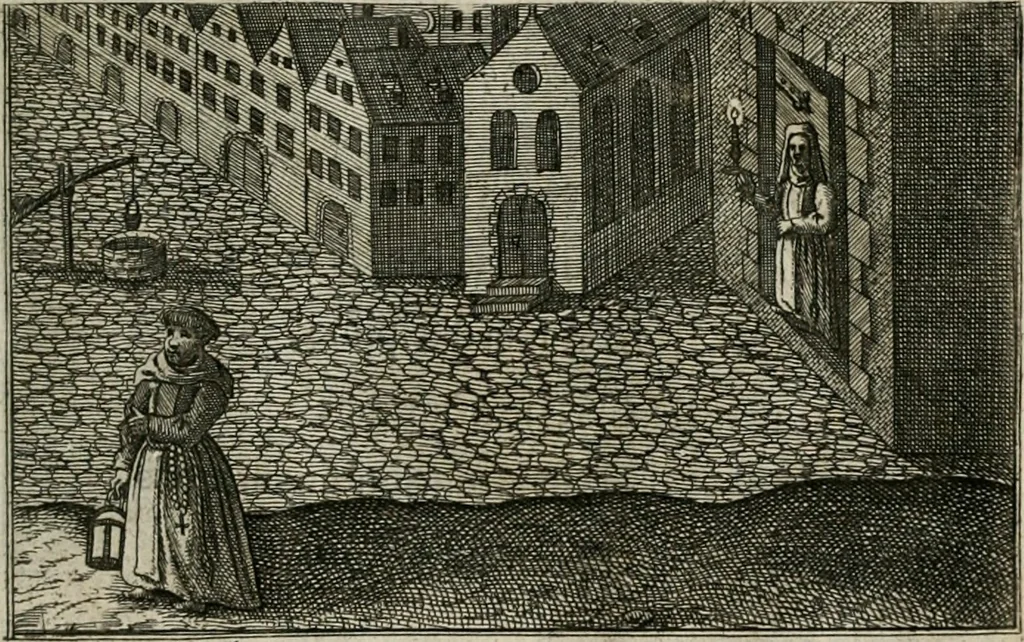 An illustration from Le Centre de l'amour : decouvert soubs divers emblesmes galans et facetieux, 1680, leaf 184
