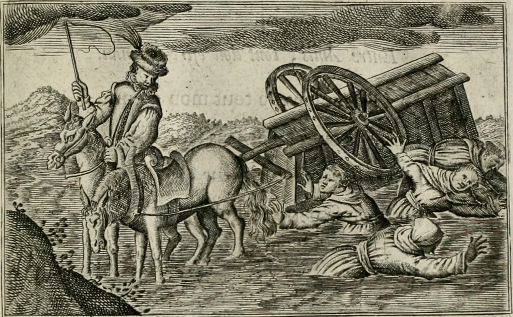 An illustration from Le Centre de l'amour : decouvert soubs divers emblesmes galans et facetieux, 1680, leaf 188