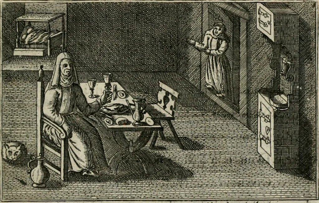 An illustration from Le Centre de l'amour : decouvert soubs divers emblesmes galans et facetieux, 1680, leaf 190