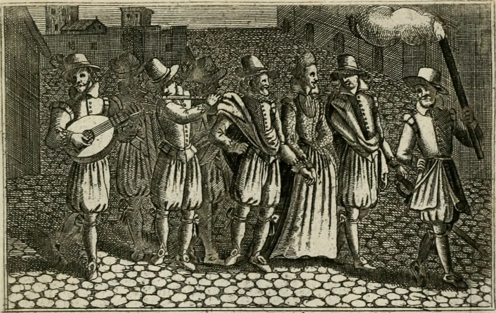 An illustration from Le Centre de l'amour : decouvert soubs divers emblesmes galans et facetieux, 1680, leaf 42