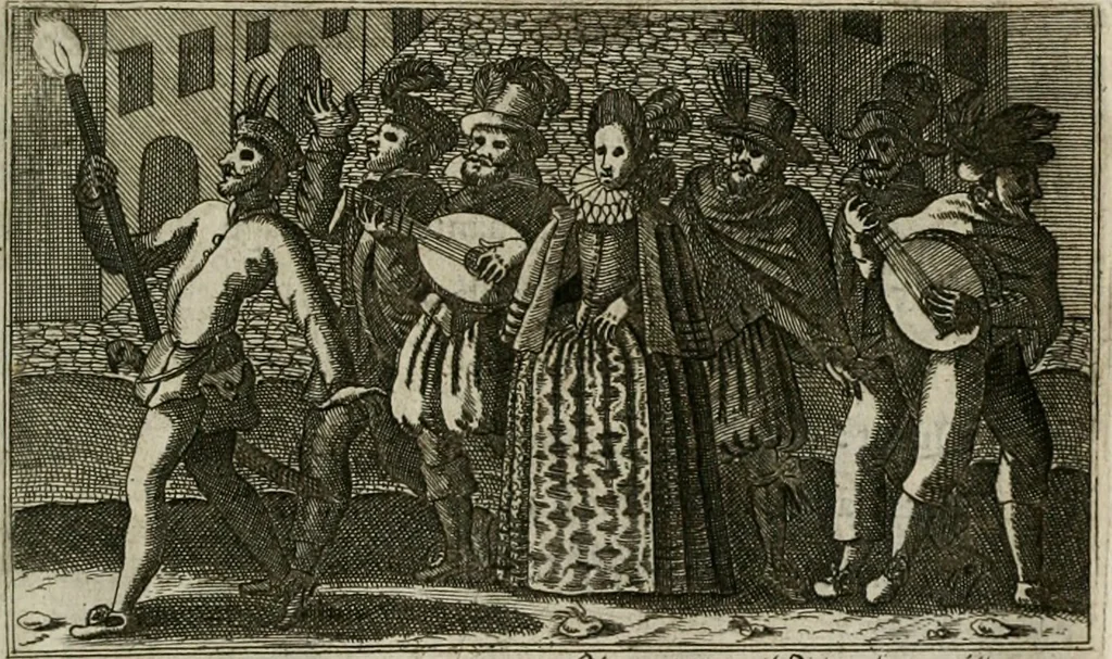 An illustration from Le Centre de l'amour : decouvert soubs divers emblesmes galans et facetieux, 1680, leaf 66