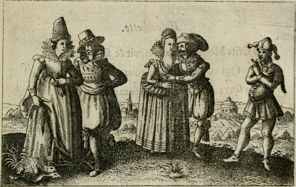 An illustration from Le Centre de l'amour : decouvert soubs divers emblesmes galans et facetieux, 1680, leaf 72