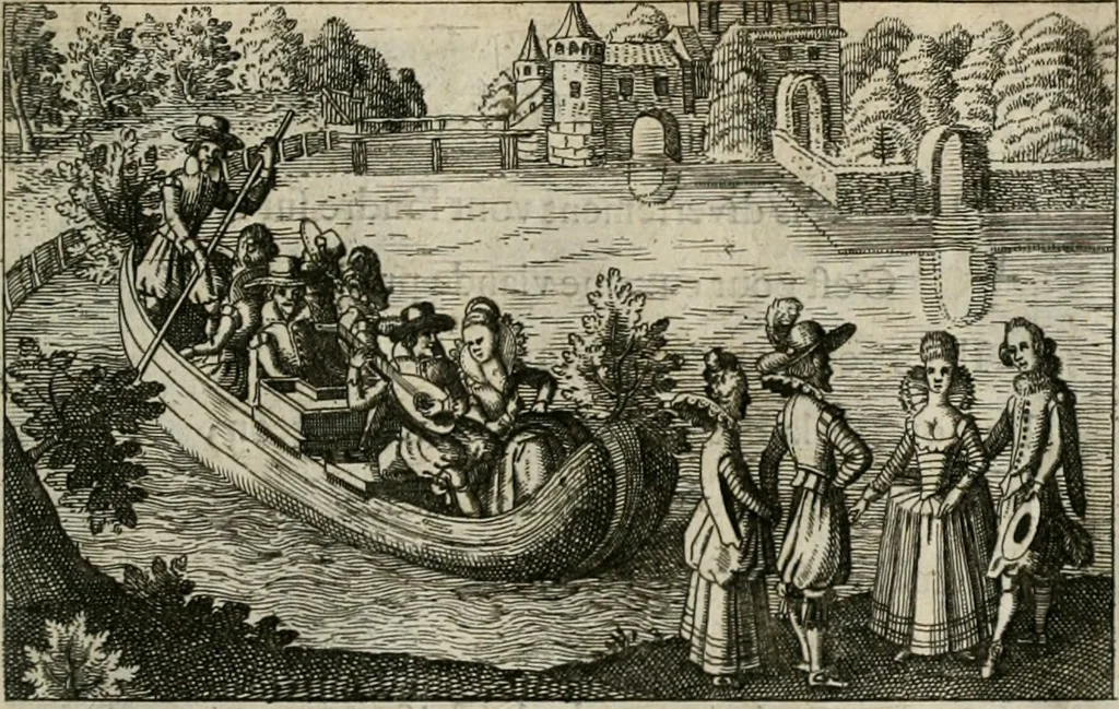 An illustration from Le Centre de l'amour : decouvert soubs divers emblesmes galans et facetieux, 1680, leaf 90