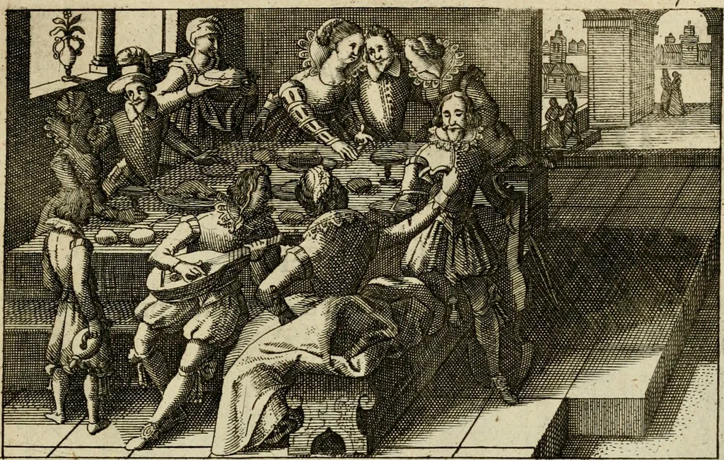 An illustration from Le centre de l'amour : decouvert soubs divers emblesmes galans et facetieux, 1687, leaf 114