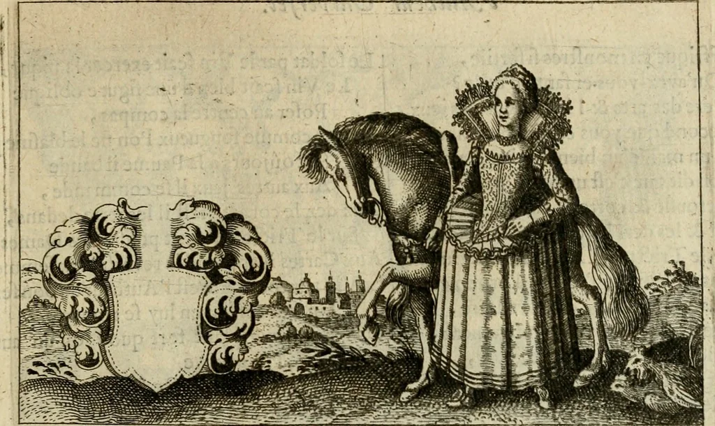 An illustration from Le centre de l'amour : decouvert soubs divers emblesmes galans et facetieux, 1687, leaf 116