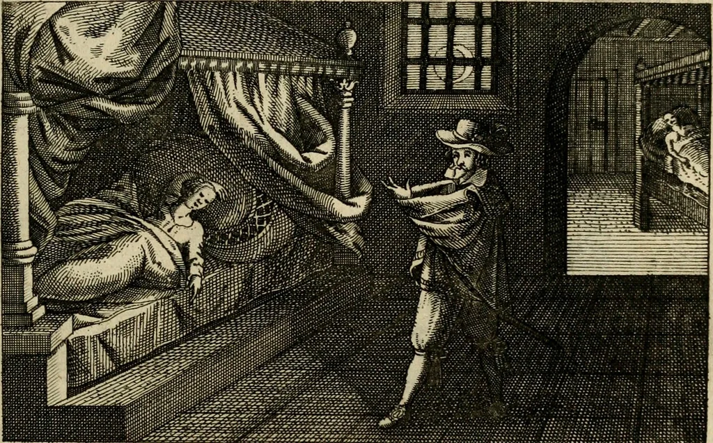 An illustration from Le centre de l'amour : decouvert soubs divers emblesmes galans et facetieux, 1687, leaf 130