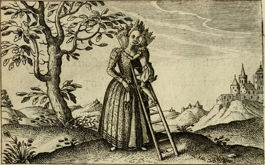 An illustration from Le centre de l'amour : decouvert soubs divers emblesmes galans et facetieux, 1687, leaf 132