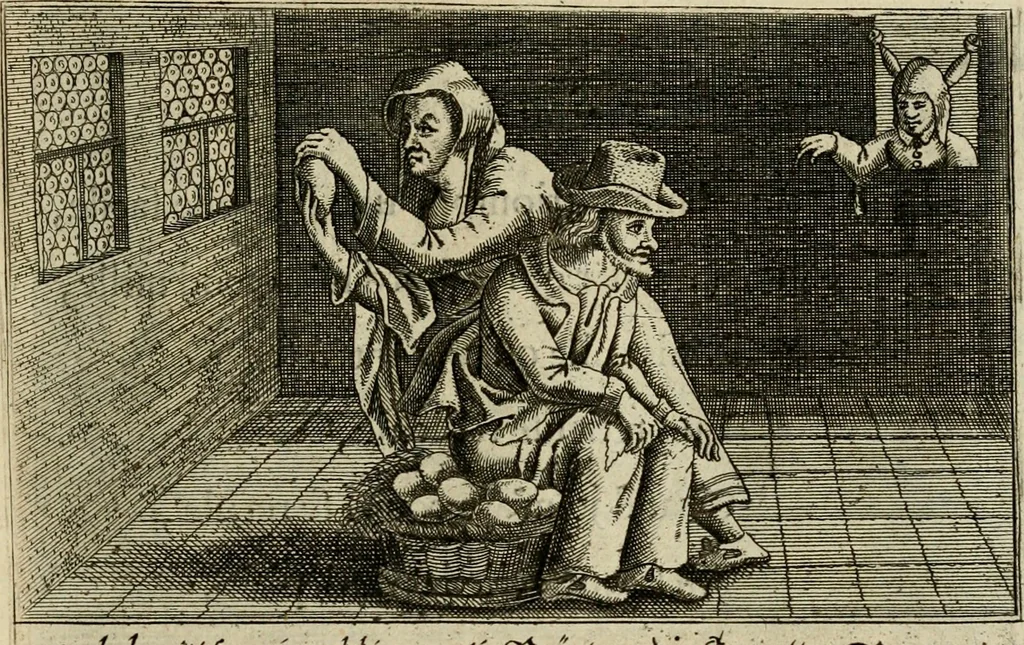 An illustration from Le centre de l'amour : decouvert soubs divers emblesmes galans et facetieux, 1687, leaf 134