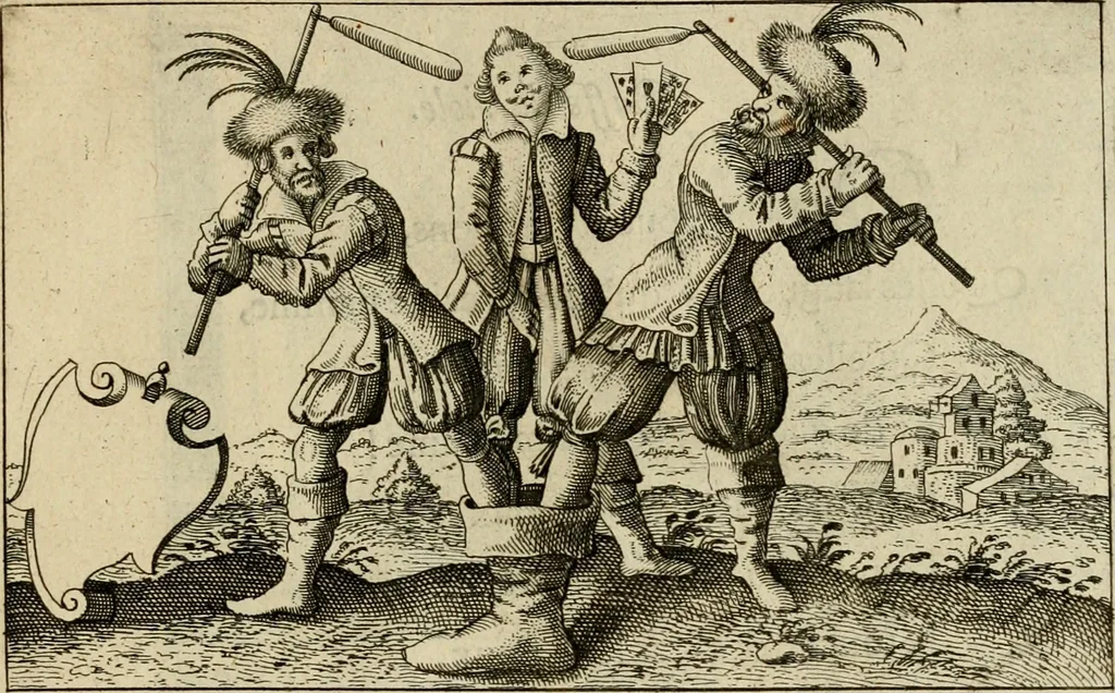 An illustration from Le centre de l'amour : decouvert soubs divers emblesmes galans et facetieux, 1687, leaf 142