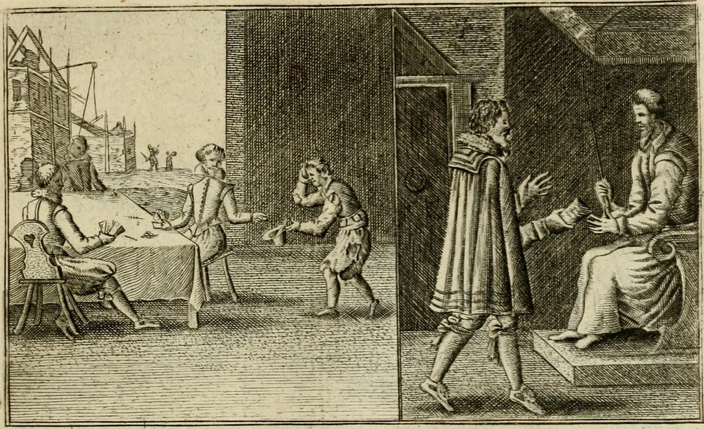 An illustration from Le centre de l'amour : decouvert soubs divers emblesmes galans et facetieux, 1687, leaf 148