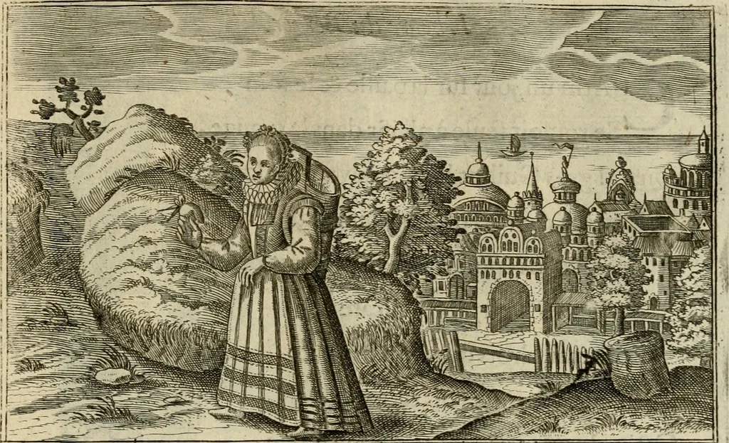 An illustration from Le centre de l'amour : decouvert soubs divers emblesmes galans et facetieux, 1687, leaf 162