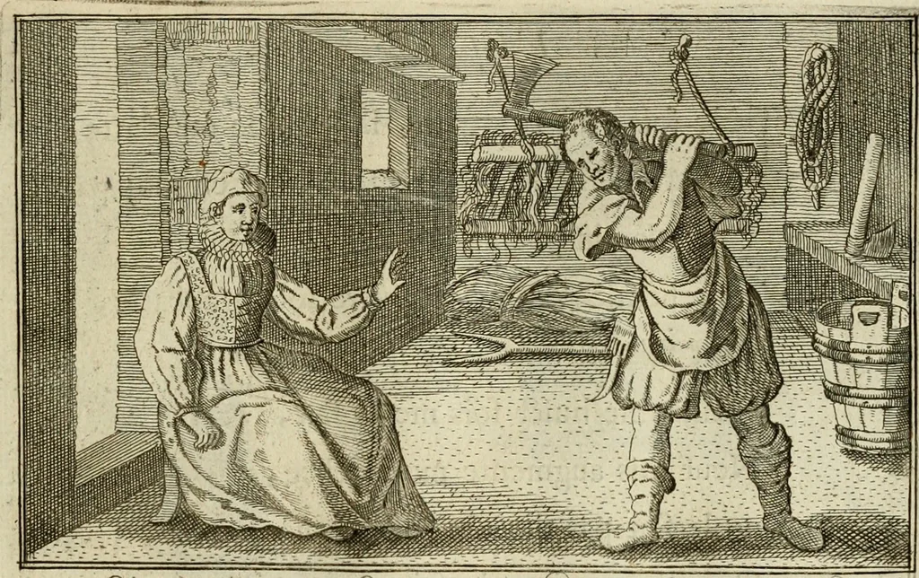 An illustration from Le centre de l'amour : decouvert soubs divers emblesmes galans et facetieux, 1687, leaf 166