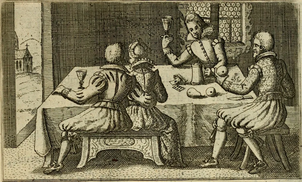 An illustration from Le centre de l'amour : decouvert soubs divers emblesmes galans et facetieux, 1687, leaf 174
