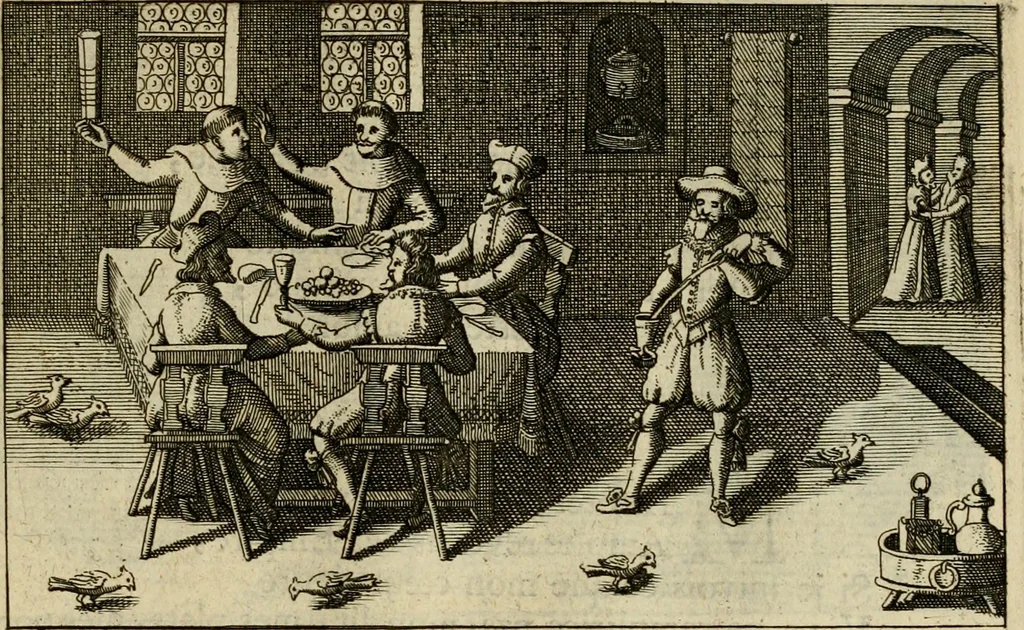 An illustration from Le centre de l'amour : decouvert soubs divers emblesmes galans et facetieux, 1687, leaf 176