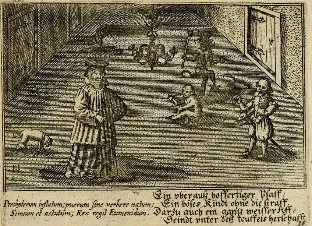 An illustration from Le centre de l'amour : decouvert soubs divers emblesmes galans et facetieux, 1687, leaf 190