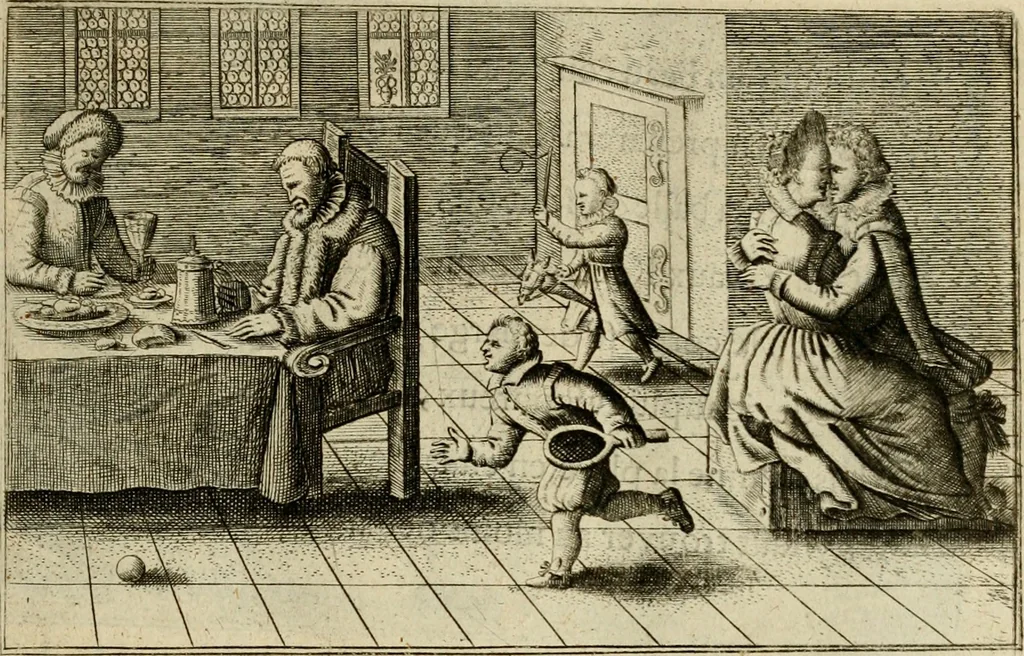 An illustration from Le centre de l'amour : decouvert soubs divers emblesmes galans et facetieux, 1687, leaf 20