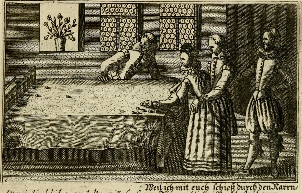 An illustration from Le centre de l'amour : decouvert soubs divers emblesmes galans et facetieux, 1687, leaf 32