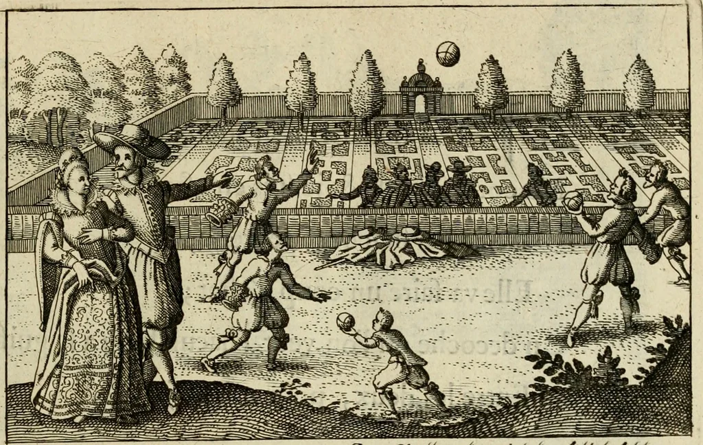 An illustration from Le centre de l'amour : decouvert soubs divers emblesmes galans et facetieux, 1687, leaf 34