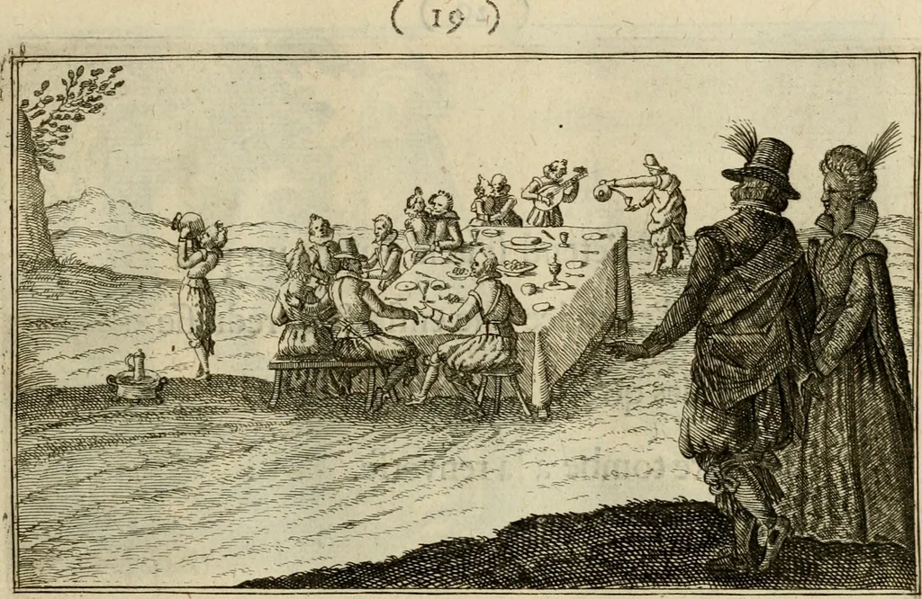 An illustration from Le centre de l'amour : decouvert soubs divers emblesmes galans et facetieux, 1687, leaf 56