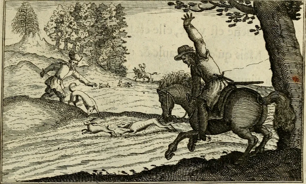 An illustration from Le centre de l'amour : decouvert soubs divers emblesmes galans et facetieux, 1687, leaf 62