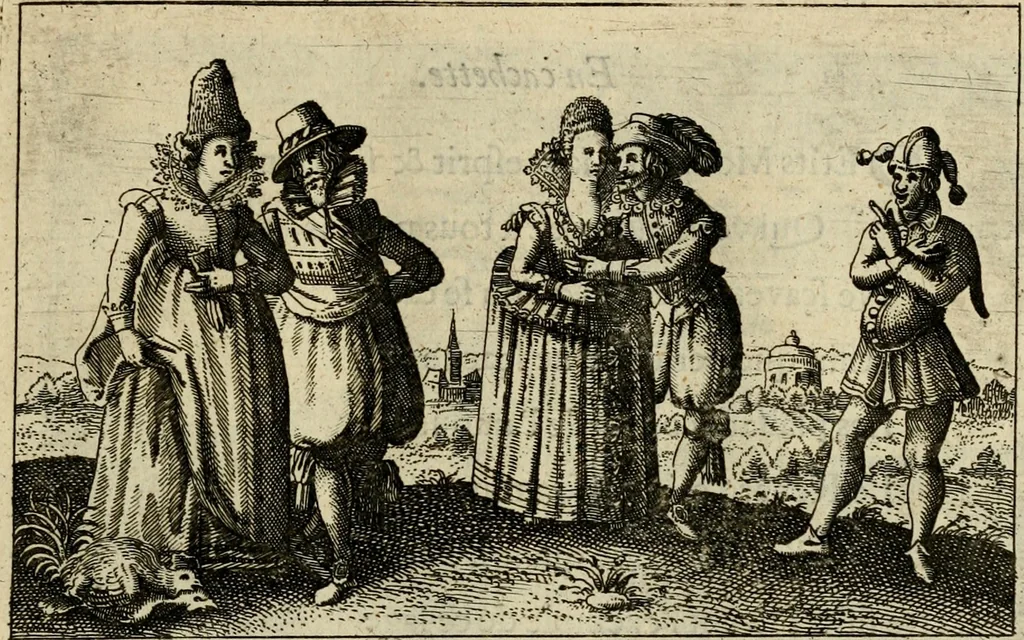 An illustration from Le centre de l'amour : decouvert soubs divers emblesmes galans et facetieux, 1687, leaf 76