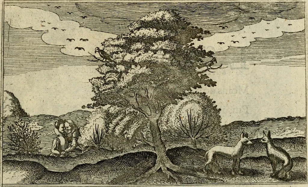 An illustration from Le centre de l'amour : decouvert soubs divers emblesmes galans et facetieux, 1687, leaf 78