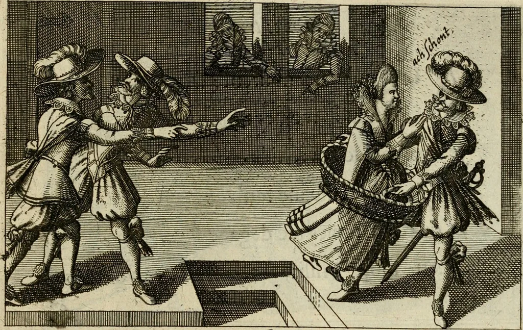 An illustration from Le centre de l'amour : decouvert soubs divers emblesmes galans et facetieux, 1687, leaf 86