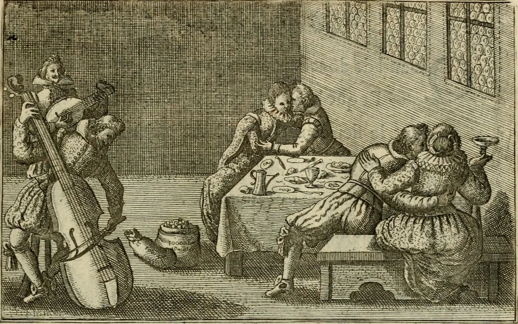 An illustration from Le centre de l'amour : decouvert soubs divers emblesmes galans et facetieux, 1687, leaf 92