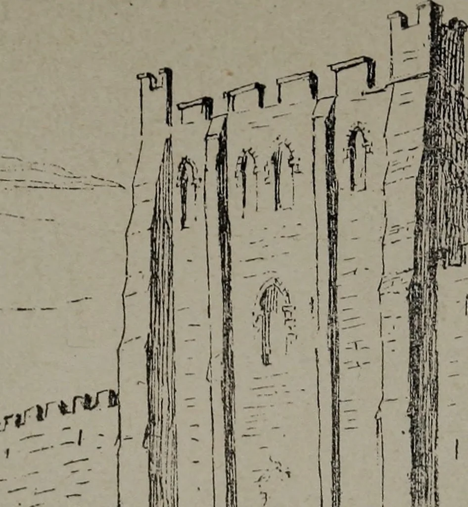 An illustration from Le chateau féodal de Saint-Jean à Nogent-le-Rotrou : ses transformations dans le cours des siècles, 1912, leaf 156