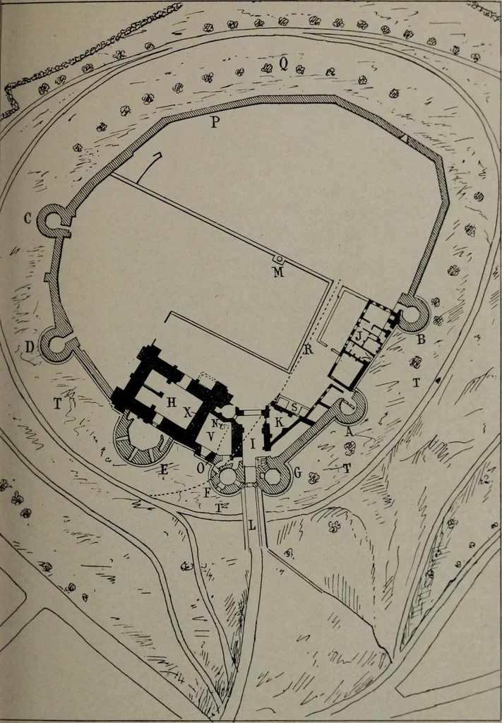 An illustration from Le chateau féodal de Saint-Jean à Nogent-le-Rotrou : ses transformations dans le cours des siècles, 1912, leaf 26