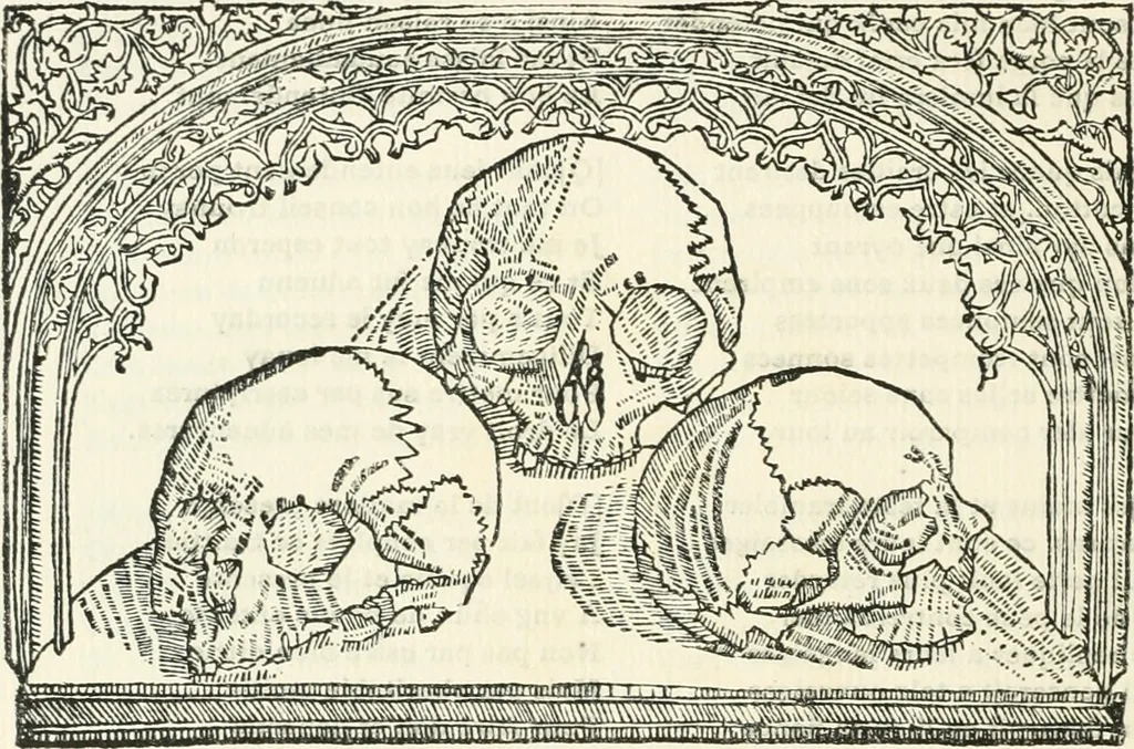 An illustration from Le chevalier délibéré, 1898, leaf 89